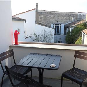 Balcony with view of Ars en Ré - Hotel Le Senechal